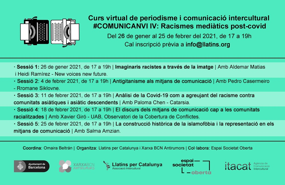 Curs Virtual de Periodisme i Comunicació Intercultural #ComuniCanvi​​ IV